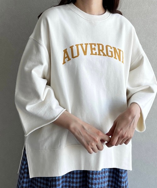 LOWRYS FARM(ローリーズファーム)の「カレッジウラケ6S 191372(Tシャツ/カットソー・レディース・グレー/チャコールグレー/アイボリー・FREE)」の6枚目の写真