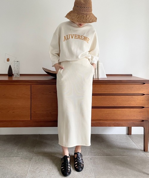 LOWRYS FARM(ローリーズファーム)の「カレッジウラケ6S 191372(Tシャツ/カットソー・レディース・グレー/チャコールグレー/アイボリー・FREE)」の14枚目の写真