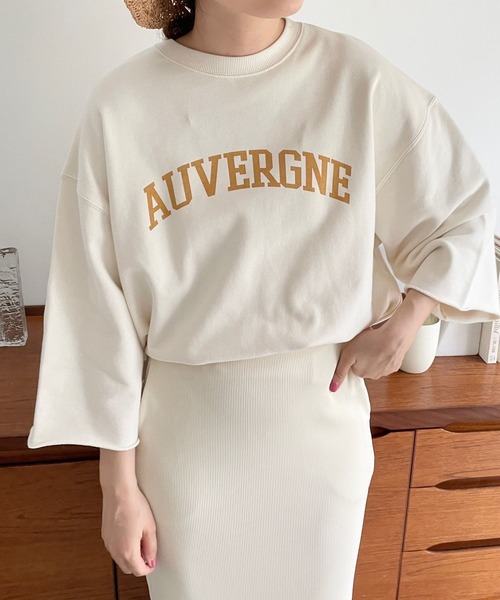 LOWRYS FARM(ローリーズファーム)の「カレッジウラケ6S 191372(Tシャツ/カットソー・レディース・グレー/チャコールグレー/アイボリー・FREE)」の13枚目の写真