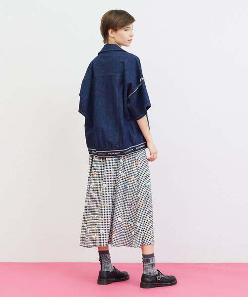 FRAPBOIS（フラボア）の「ラフデニム ジャケット（デニムジャケット・レディース・ネイビー/サックスブルー・2/1）」の15枚目の写真