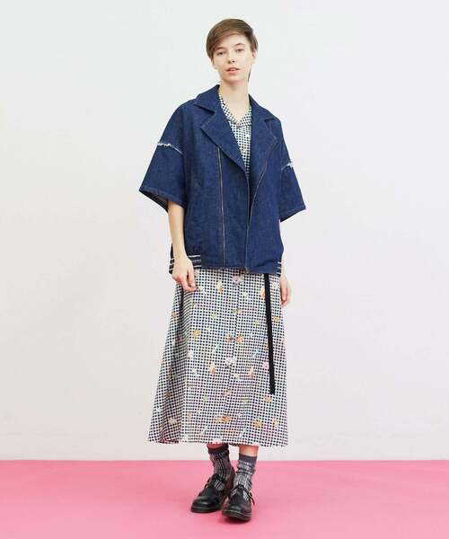 FRAPBOIS（フラボア）の「ラフデニム ジャケット（デニムジャケット・レディース・ネイビー/サックスブルー・2/1）」の17枚目の写真