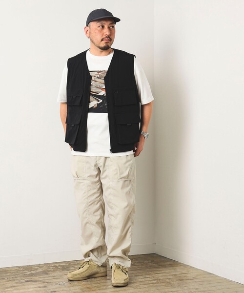 B:MING by BEAMS（ビーミングバイビームス）の「B:MING by BEAMS / マルチファンクション オープンカラー ベスト(セットアップ対応)（ベスト・メンズ・ブラック/ブラウン系その他5・LARGE/MEDIUM）」の5枚目の写真