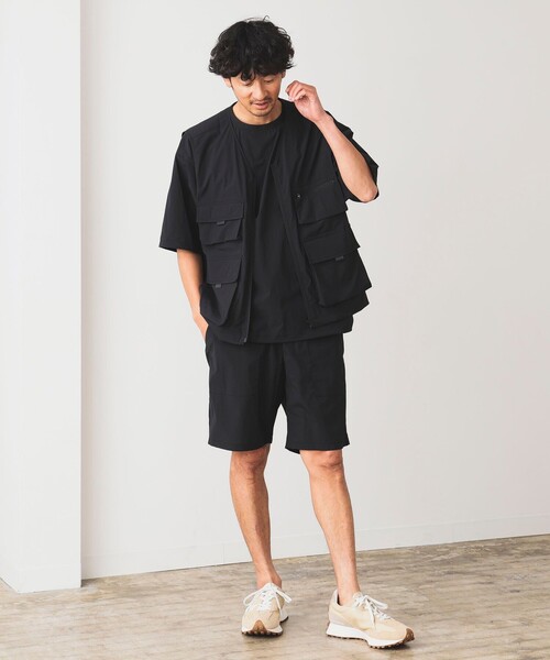 B:MING by BEAMS（ビーミングバイビームス）の「B:MING by BEAMS / マルチファンクション オープンカラー ベスト(セットアップ対応)（ベスト・メンズ・ブラック/ブラウン系その他5・LARGE/MEDIUM）」の6枚目の写真