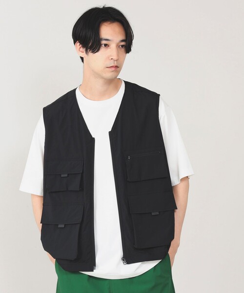 B:MING by BEAMS（ビーミングバイビームス）の「B:MING by BEAMS / マルチファンクション オープンカラー ベスト(セットアップ対応)（ベスト・メンズ・ブラック/ブラウン系その他5・LARGE/MEDIUM）」の15枚目の写真