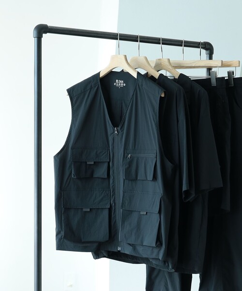 B:MING by BEAMS（ビーミングバイビームス）の「B:MING by BEAMS / マルチファンクション オープンカラー ベスト(セットアップ対応)（ベスト・メンズ・ブラック/ブラウン系その他5・LARGE/MEDIUM）」の17枚目の写真