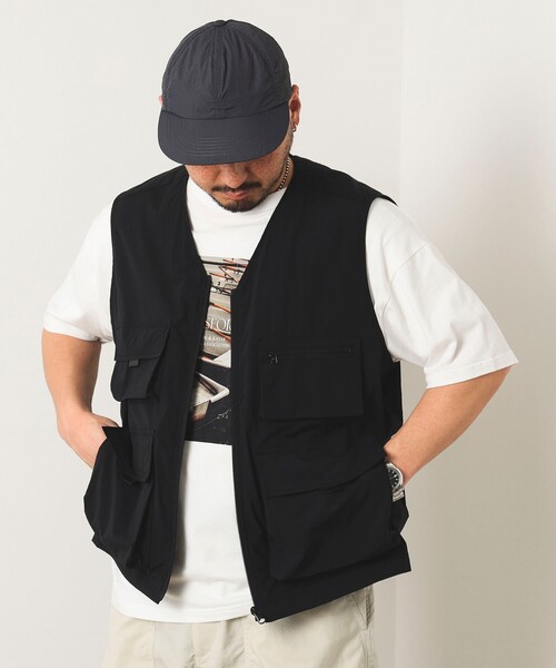 B:MING by BEAMS（ビーミングバイビームス）の「B:MING by BEAMS / マルチファンクション オープンカラー ベスト(セットアップ対応)（ベスト・メンズ・ブラック/ブラウン系その他5・LARGE/MEDIUM）」の22枚目の写真