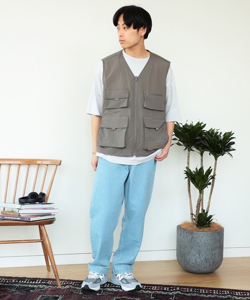 B:MING by BEAMS（ビーミングバイビームス）の「B:MING by BEAMS / マルチファンクション オープンカラー ベスト(セットアップ対応)（ベスト・メンズ・ブラック/ブラウン系その他5・LARGE/MEDIUM）」の11枚目の写真