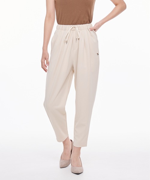 Arnold Palmer（アーノルドパーマー）の「カット ジョーゼット イージーパンツ（その他パンツ・レディース・ブラック/アイボリー/マスタード・S/M/L）」の2枚目の写真