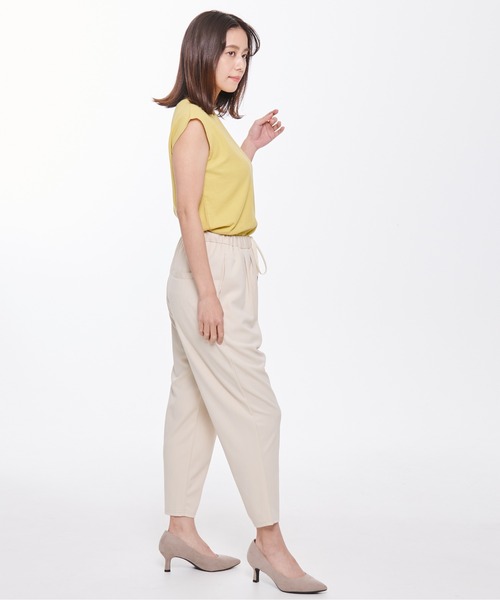 Arnold Palmer（アーノルドパーマー）の「カット ジョーゼット イージーパンツ（その他パンツ・レディース・ブラック/アイボリー/マスタード・S/M/L）」の13枚目の写真