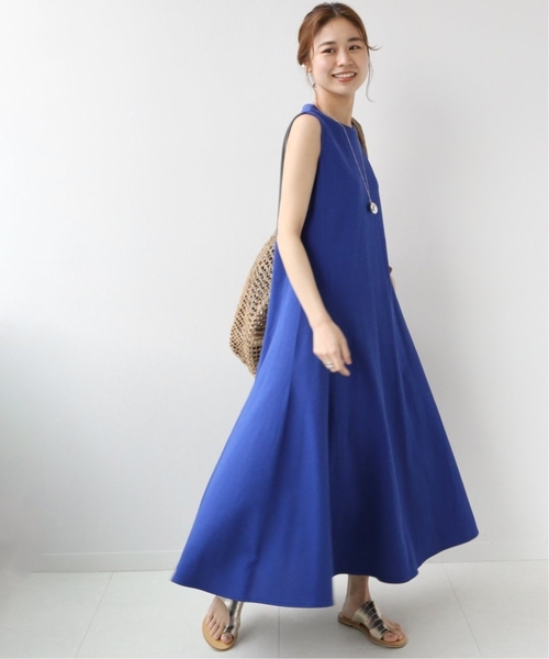 JOURNAL STANDARD relume(ジャーナルスタンダード レリューム)の「《追加3》コットンマーメイドラインワンピース(ワンピース・レディース・コバルトブルー/グリーン/ブラック・FREE)」の3枚目の写真
