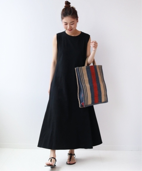 JOURNAL STANDARD relume(ジャーナルスタンダード レリューム)の「《追加3》コットンマーメイドラインワンピース(ワンピース・レディース・コバルトブルー/グリーン/ブラック・FREE)」の4枚目の写真