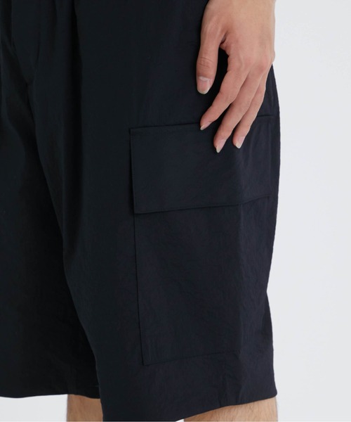 ATON / エイトン】HIGH STRETCH NYLON EASY CARGO SHORTS