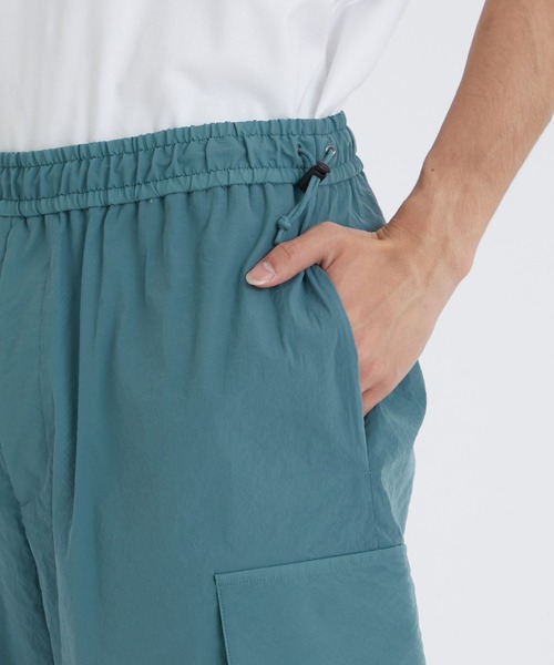 ATON / エイトン】HIGH STRETCH NYLON EASY CARGO SHORTS