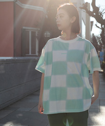 MAISON mou（メゾンムー）の「【HANG TEN/ハンテン】ブロックチェック PT TEE（Tシャツ/カットソー）」
