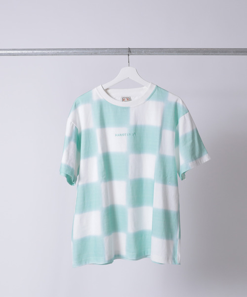 HANGTEN(ハンテン)の「【HANG TEN/ハンテン】ブロックチェック PT TEE(Tシャツ/カットソー・レディース・ピンク/ブルー・M/L)」の3枚目の写真