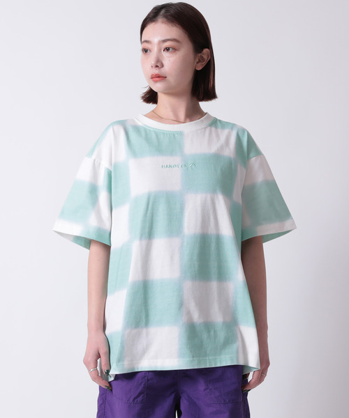 HANGTEN(ハンテン)の「【HANG TEN/ハンテン】ブロックチェック PT TEE(Tシャツ/カットソー・レディース・ピンク/ブルー・M/L)」の7枚目の写真