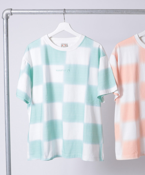 HANGTEN(ハンテン)の「【HANG TEN/ハンテン】ブロックチェック PT TEE(Tシャツ/カットソー・レディース・ピンク/ブルー・M/L)」の8枚目の写真
