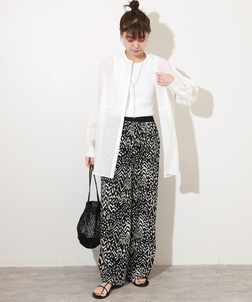 JOURNAL STANDARD relume(ジャーナルスタンダード レリューム)の「ミックスアニマルプリントパンツ(その他パンツ・レディース・ブラウン/ホワイト・FREE)」の3枚目の写真