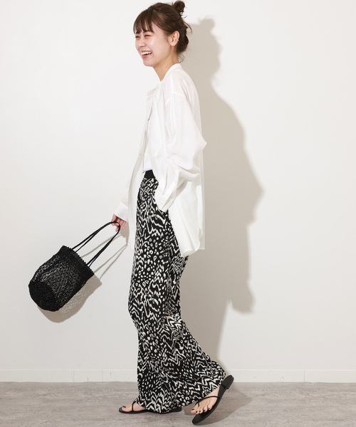 JOURNAL STANDARD relume(ジャーナルスタンダード レリューム)の「ミックスアニマルプリントパンツ(その他パンツ・レディース・ブラウン/ホワイト・FREE)」の8枚目の写真