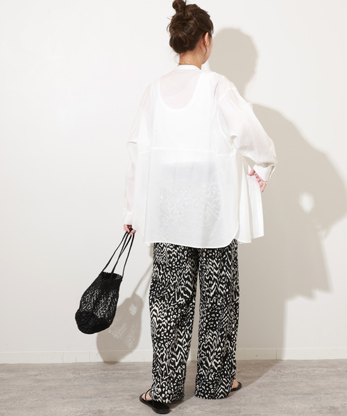 JOURNAL STANDARD relume(ジャーナルスタンダード レリューム)の「ミックスアニマルプリントパンツ(その他パンツ・レディース・ブラウン/ホワイト・FREE)」の5枚目の写真