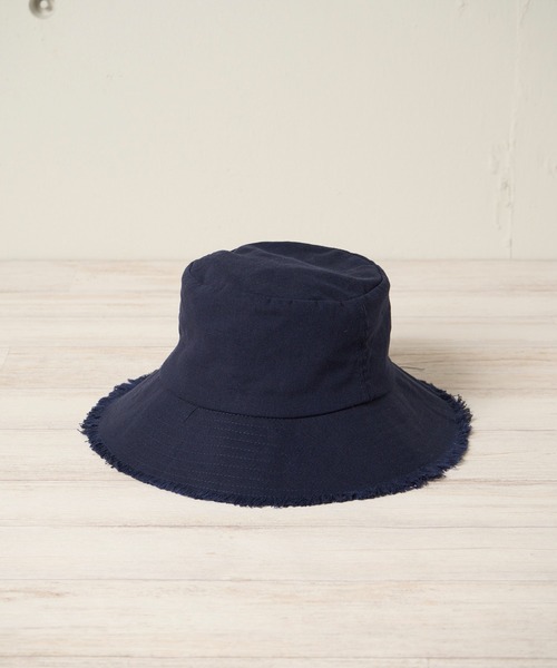 Mighty Shine(マイティシャイン)の「FRINGE HAT / Mighty Shine マイティシャイン / フリンジバケットハット(ハット・レディース・アイボリー/ネイビー/ブラウン・FREE)」の2枚目の写真