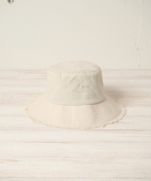 Mighty Shine(マイティシャイン)の「FRINGE HAT / Mighty Shine マイティシャイン / フリンジバケットハット(ハット・レディース・アイボリー/ネイビー/ブラウン・FREE)」の1枚目の写真