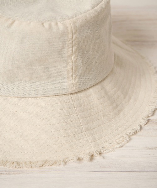 Mighty Shine(マイティシャイン)の「FRINGE HAT / Mighty Shine マイティシャイン / フリンジバケットハット(ハット・レディース・アイボリー/ネイビー/ブラウン・FREE)」の9枚目の写真