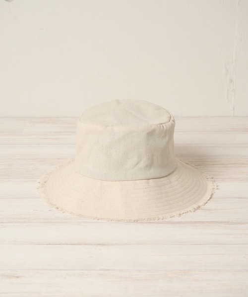 Mighty Shine(マイティシャイン)の「FRINGE HAT / Mighty Shine マイティシャイン / フリンジバケットハット(ハット・レディース・アイボリー/ネイビー/ブラウン・FREE)」の6枚目の写真