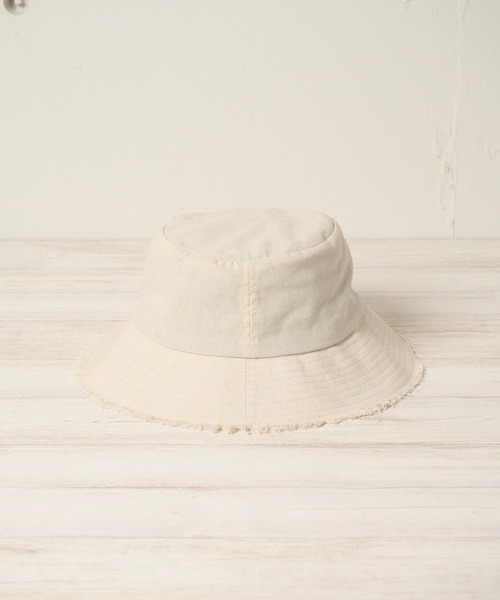 Mighty Shine(マイティシャイン)の「FRINGE HAT / Mighty Shine マイティシャイン / フリンジバケットハット(ハット・レディース・アイボリー/ネイビー/ブラウン・FREE)」の7枚目の写真