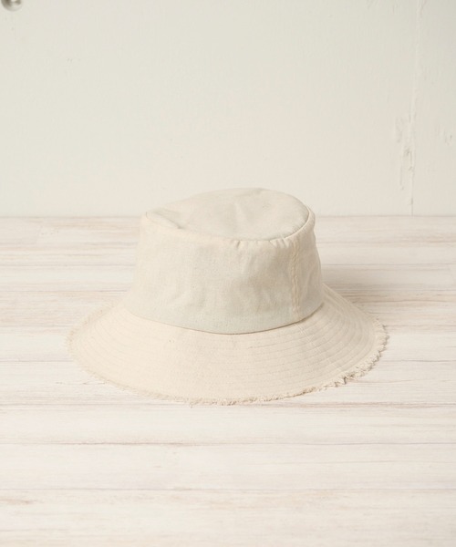 Mighty Shine(マイティシャイン)の「FRINGE HAT / Mighty Shine マイティシャイン / フリンジバケットハット(ハット・レディース・アイボリー/ネイビー/ブラウン・FREE)」の5枚目の写真