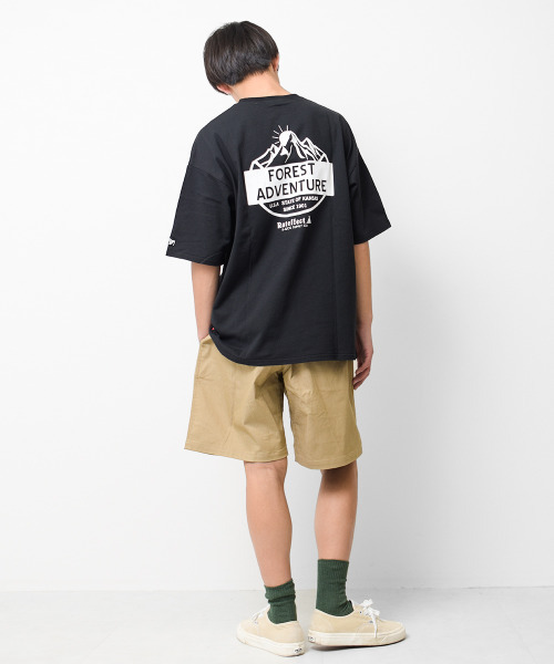 RAT EFFECT(ラットエフェクト)の「FOREST ADVENTUREビッグTシャツ(Tシャツ/カットソー・キッズ・ライトグレー/ブラック/グレイッシュベージュ/オフホワイト・170/150/130/160/140/120)」の18枚目の写真