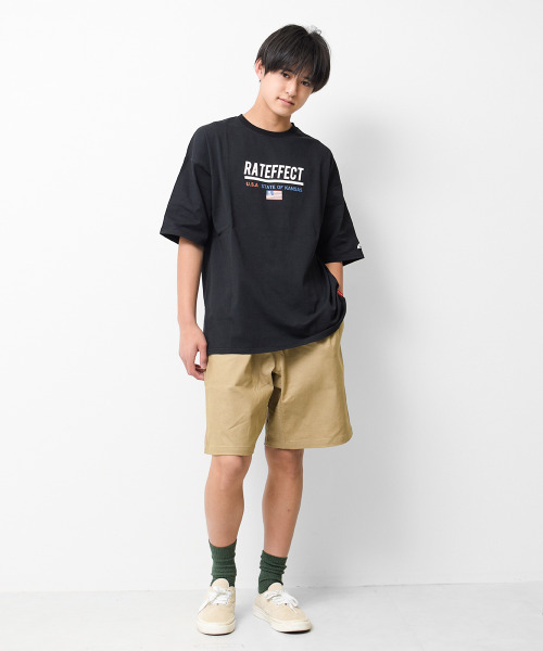 RAT EFFECT(ラットエフェクト)の「FOREST ADVENTUREビッグTシャツ(Tシャツ/カットソー・キッズ・ライトグレー/ブラック/グレイッシュベージュ/オフホワイト・170/150/130/160/140/120)」の14枚目の写真