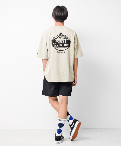 RAT EFFECT(ラットエフェクト)の「FOREST ADVENTUREビッグTシャツ(Tシャツ/カットソー・キッズ・ライトグレー/ブラック/グレイッシュベージュ/オフホワイト・170/150/130/160/140/120)」の13枚目の写真