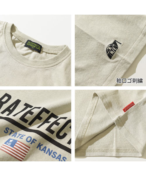 RAT EFFECT(ラットエフェクト)の「FOREST ADVENTUREビッグTシャツ(Tシャツ/カットソー・キッズ・ライトグレー/ブラック/グレイッシュベージュ/オフホワイト・170/150/130/160/140/120)」の19枚目の写真
