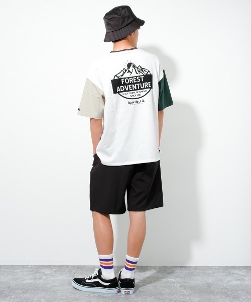 RAT EFFECT(ラットエフェクト)の「FOREST ADVENTUREビッグTシャツ(Tシャツ/カットソー・キッズ・ライトグレー/ブラック/グレイッシュベージュ/オフホワイト・170/150/130/160/140/120)」の6枚目の写真