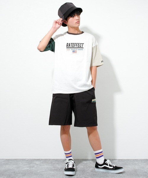 RAT EFFECT(ラットエフェクト)の「FOREST ADVENTUREビッグTシャツ(Tシャツ/カットソー・キッズ・ライトグレー/ブラック/グレイッシュベージュ/オフホワイト・170/150/130/160/140/120)」の7枚目の写真