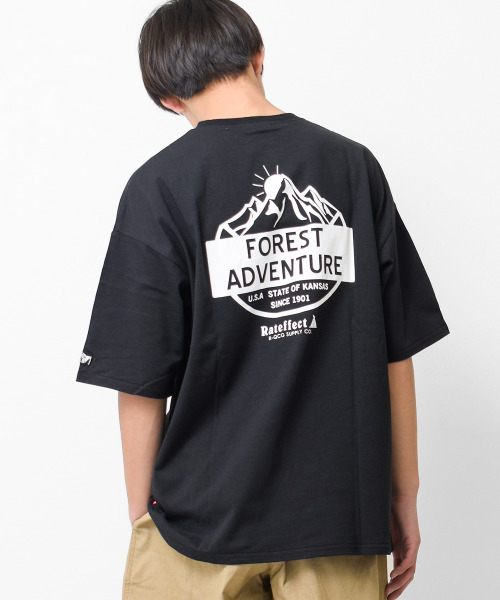 RAT EFFECT(ラットエフェクト)の「FOREST ADVENTUREビッグTシャツ(Tシャツ/カットソー・キッズ・ライトグレー/ブラック/グレイッシュベージュ/オフホワイト・170/150/130/160/140/120)」の12枚目の写真
