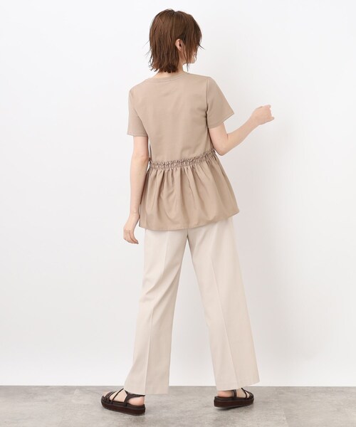 grove（グローブ）の「◆布帛切り替えフェミニンTシャツ（Tシャツ/カットソー・レディース・ブラック/ベージュ/アイボリー・03/02/05/01/04）」の12枚目の写真