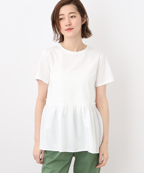 grove（グローブ）の「◆布帛切り替えフェミニンTシャツ（Tシャツ/カットソー・レディース・ブラック/ベージュ/アイボリー・03/02/05/01/04）」の20枚目の写真