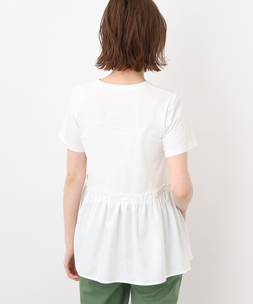 grove（グローブ）の「◆布帛切り替えフェミニンTシャツ（Tシャツ/カットソー・レディース・ブラック/ベージュ/アイボリー・03/02/05/01/04）」の22枚目の写真