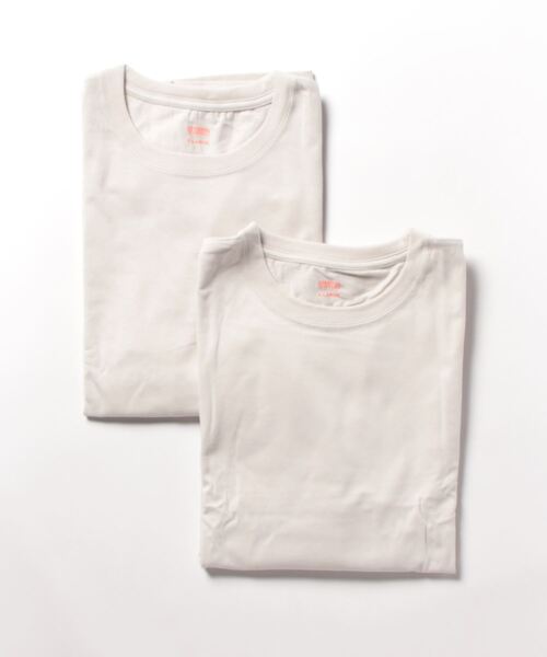 UNIVERSAL OVERALL（ユニバーサルオーバーオール）の「【UNIVERSALOVERALL / ユニバーサルオーバーオール】2P パック ワイドヘビーウェイト ロングスリーブ（Tシャツ/カットソー・メンズ・グレー/ブラック/ホワイト・LL/M/S/L）」の3枚目の写真