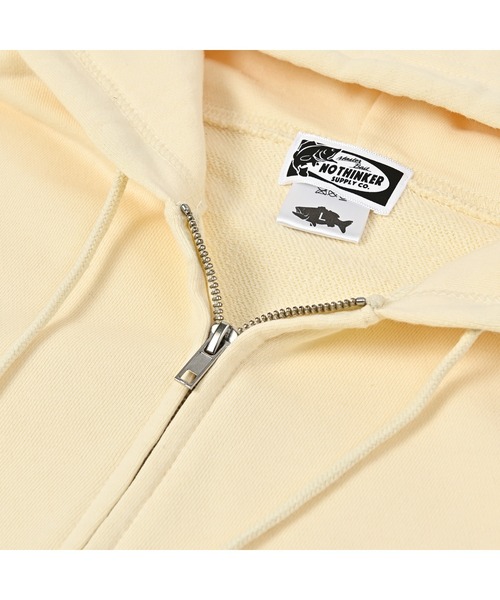NOTHINKER(ノーシンカー)の「1pointbass ZIP Hoodie(パーカー・メンズ・ベージュ/グレー/ブラック・LARGE/X-LARGE/MEDIUM/SMALL/XX-LARGE)」の13枚目の写真