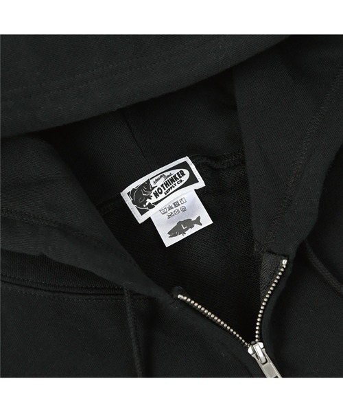 NOTHINKER(ノーシンカー)の「1pointbass ZIP Hoodie(パーカー・メンズ・ベージュ/グレー/ブラック・LARGE/X-LARGE/MEDIUM/SMALL/XX-LARGE)」の6枚目の写真