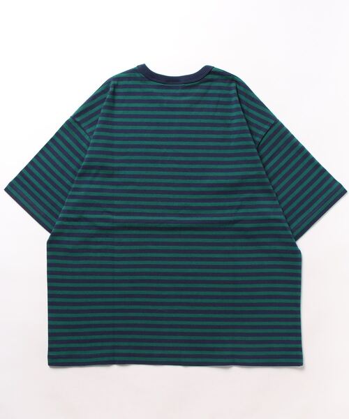 Lee（リー）の「【Lee】リンガーロゴボーダーＴ（Tシャツ/カットソー・メンズ・ダークグリーン・XL/L/M）」の2枚目の写真