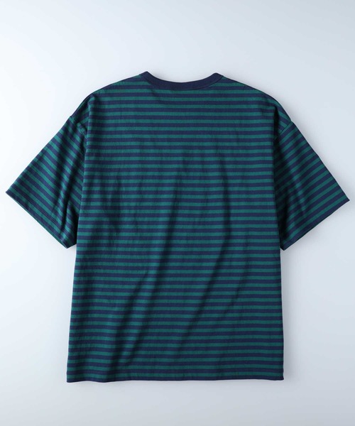 Lee（リー）の「【Lee】リンガーロゴボーダーＴ（Tシャツ/カットソー・メンズ・ダークグリーン・XL/L/M）」の3枚目の写真