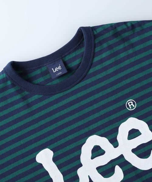 Lee（リー）の「【Lee】リンガーロゴボーダーＴ（Tシャツ/カットソー・メンズ・ダークグリーン・XL/L/M）」の4枚目の写真