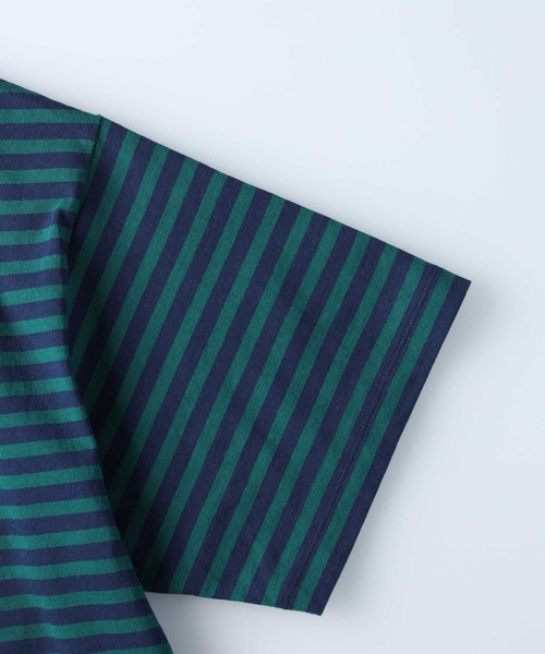 Lee（リー）の「【Lee】リンガーロゴボーダーＴ（Tシャツ/カットソー・メンズ・ダークグリーン・XL/L/M）」の5枚目の写真