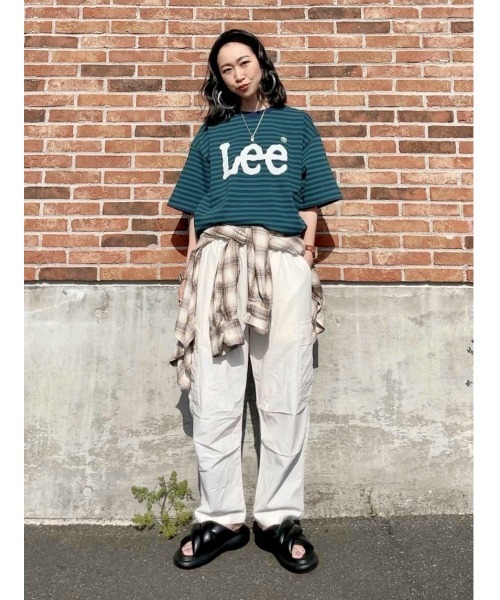 Lee（リー）の「【Lee】リンガーロゴボーダーＴ（Tシャツ/カットソー・メンズ・ダークグリーン・XL/L/M）」の21枚目の写真