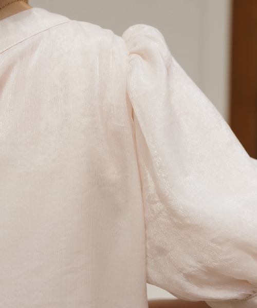 flower（フラワー）の「グロスリボンハーフブラウス（シャツ/ブラウス・レディース・グレー/アイボリー・FREE）」の20枚目の写真