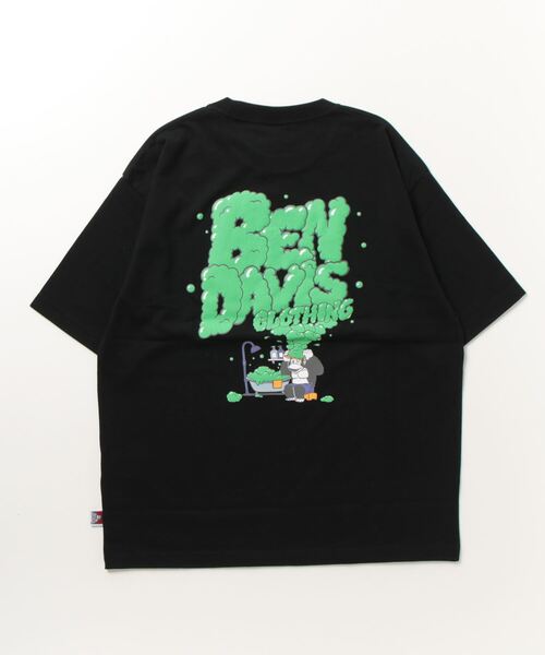 BEN DAVIS（ベンデイビス）の「【WEB限定】[BEN DAVIS/ベンデイビス] SHAMPOO LOGO バックプリントTシャツ（Tシャツ/カットソー・レディース・ブラック/ブルー/ホワイト・M/XL/L）」の10枚目の写真